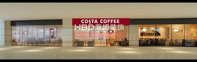 COSTA coffee 商場(chǎng)咖啡廳設(shè)計(jì)裝修