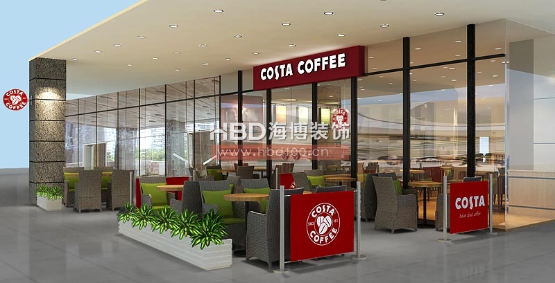 COSTA coffee 商場(chǎng)咖啡廳設(shè)計(jì)裝修